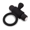 Nu Sensuelle Silicone Bullet Ring - Black Vibrators Nu Sensuelle