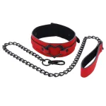 Amor Collar and Leash - Red BDSM & Kink Sportsheets