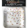 Glitterati Penis Party Paper Plates - 8 Count Body & Beauty Little Genie
