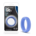 Performance - Silicone Glo Cock Ring - Blue Glow Cockrings Blush