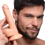 Pop Pecker 6.5 Inch Dildo With Balls - Light Lubes & Essentials XR Brands