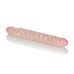 Ivory Duo 12 Inches Veined Double Dong Dildos CalExotics