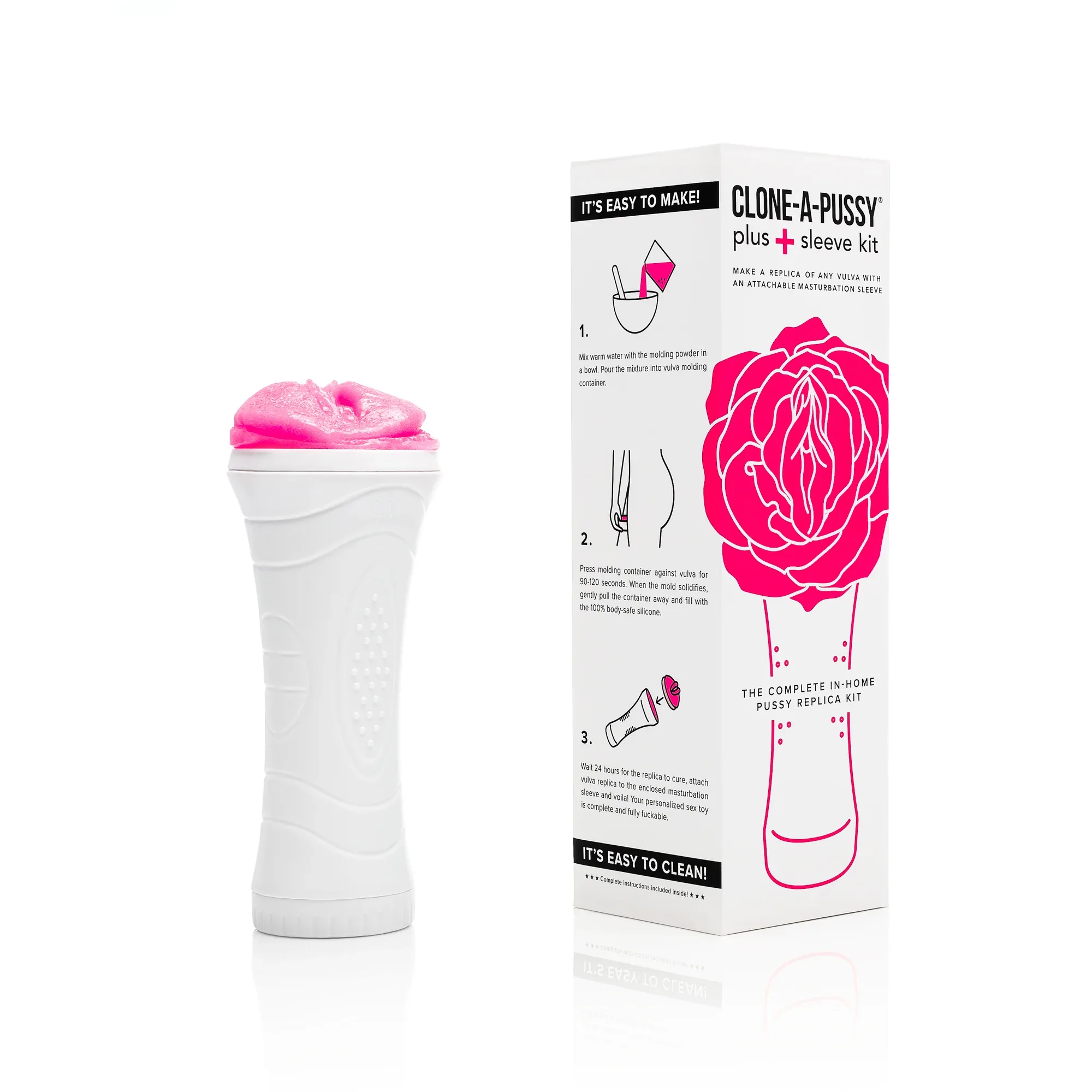 Alternative view of Clone a Pussy Plus Sleeve Kit - Hot Pink