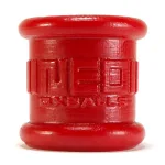 Neo 2 Inch Tall Ball Stretcher Squishy Silicone - Red BDSM & Kink Oxballs