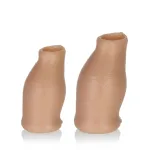 Hood Moreskin Silicone Faux Foreskin - Light Tone - Small/medium Penis Extension & Sleeves | Non-Vibrating Oxballs