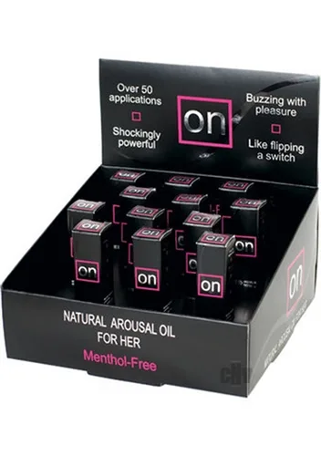 On Natural Arousal Oil Original 12 Pieces Display - 0.17 Fl. Oz. Bottles Lubes & Essentials Sensuva