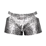 s'naked Pouch Short - X-Large - Silver/black Underwear Male Power