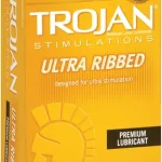Trojan Stimulations Ulta Ribbed - 12 Pack Lubes & Essentials Paradise Marketing