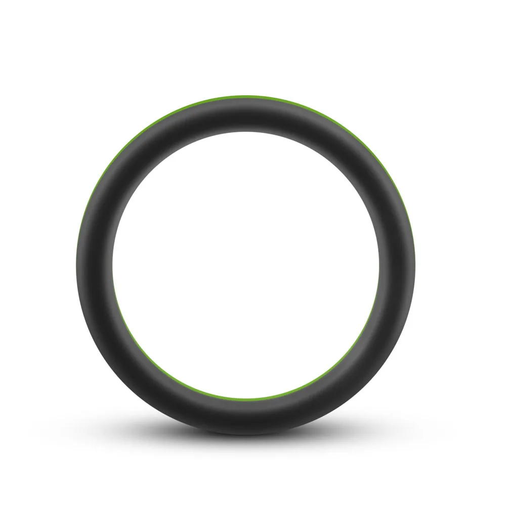Performance - Silicone Go Pro Cock Ring - Black/green/black - Image 4