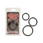 Silicone Support Rings - Black Couples & C-Rings CalExotics