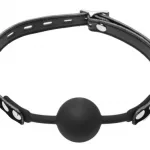 Premium Hush Ball Silicone Comfort Forming Locking Ball Gag BDSM & Kink XR Brands