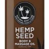 Hemp Seed Massage and Body Oil - Naked in the Woods - 8 Fl. Oz./ 237ml Lubes & Essentials Earthly Body