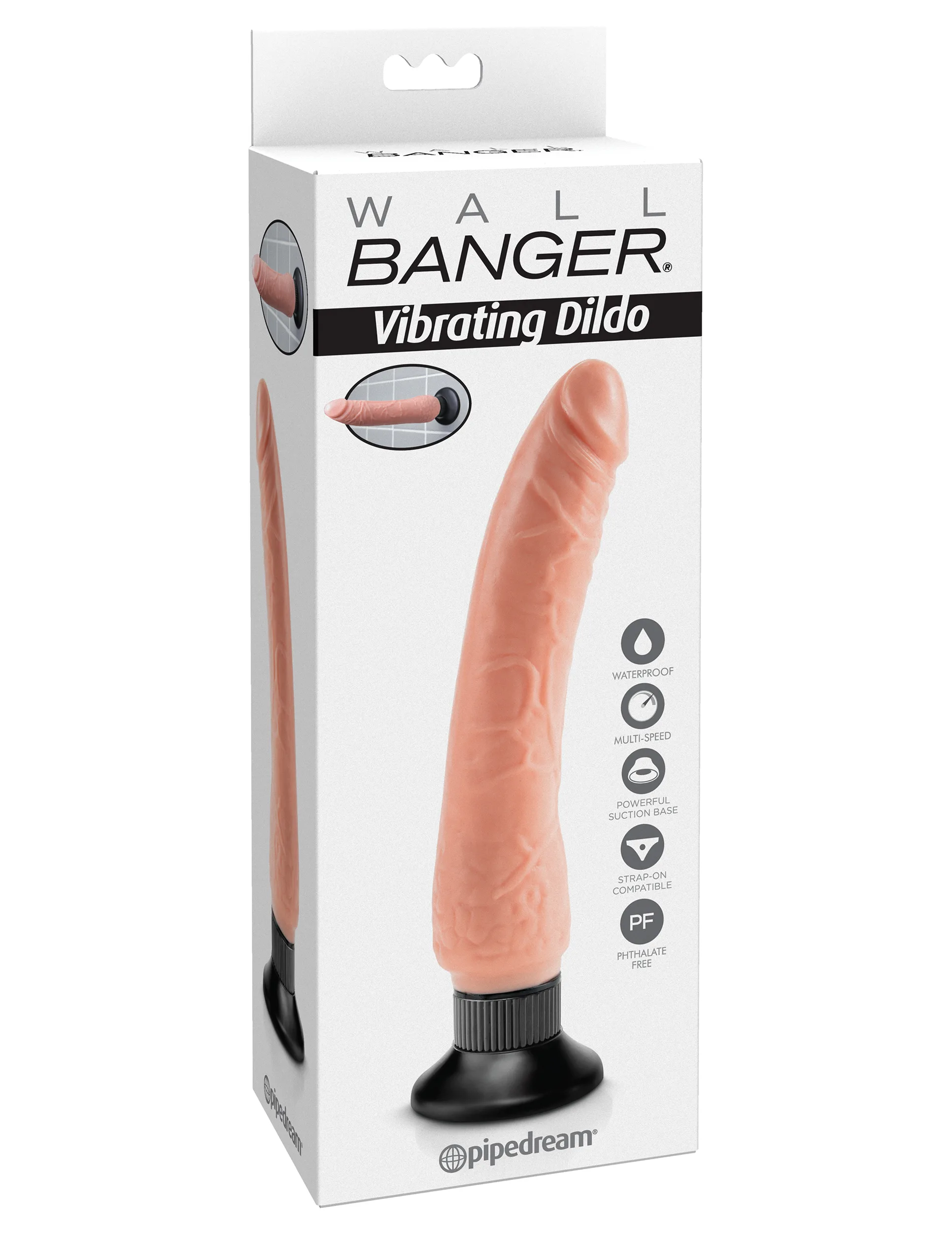 Wall Banger - Vibrating Dildo - Beige Vibrators Pipedream