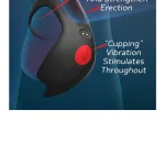 Red Dot Vibrating Cock Ring V3 With Remote - Black/red Couples & C-Rings Icon Brands