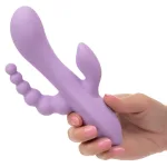 Flex Bend and Hold Triple Rumbler - Purple Vibrators CalExotics