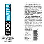 Fuck Water Clear 4oz Water Based Lubricant Lubes & Essentials Fuck Water