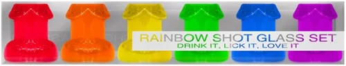 Rainbow Shot Glass Set Novelty Kheper Games