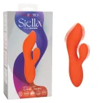 Stella Liquid Silicone Dual Teaser - Orange Vibrators CalExotics