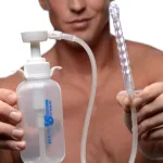 Pump Action Enema Bottle With Nozzle Anal Play XR Brands