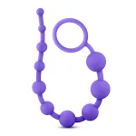 Luxe Silicone 10 Beads - Purple Anal Play Blush