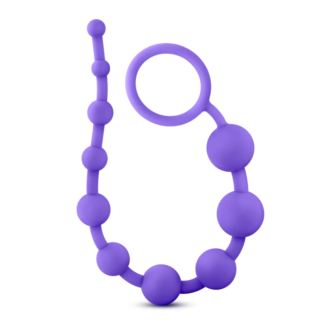 Luxe Silicone 10 Beads - Purple Anal Play Blush