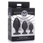 Triple Juicers Silicone Anal Trainer Set - Black Anal Play XR Brands