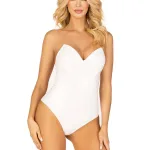 Vinyl Bodysuit - Medium - White Costumes Leg Avenue