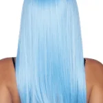 24 Inch Long Straight Bang Wig Blue Costumes Leg Avenue
