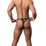 Hazy Dayz Micro Thong - Small/medium - Pot Leaf Panties & Thongs Male Power