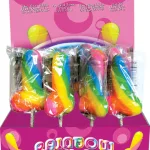 Display Rainbow Cock-Pop 12 Pieces Novelty Hott Products
