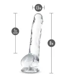 Naturally Yours - 8 Inch Crystalline Dildo - Diamond Dildos Blush