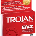 Trojan Enz Non-Lubricated Condoms - 3 Pack Lubes & Essentials Paradise Marketing