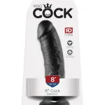 King Cock 8-Inch Cock - Black Dildos Pipedream