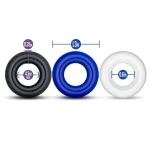 Donut Rings - Assorted Colors - 50 Pieces Display Underwear Blush