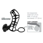 Fantasy X-Tensions Deluxe Silicone Power Cage - Black BDSM & Kink Pipedream