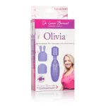 Dr. Laura Berman Olivia Rechargeable Mini Massager With Attachments Vibrators CalExotics