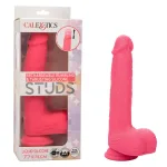Rechargeable Rumbling and Thrusting Silicone Studs - Pink Festival & Rave CalExotics