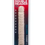 Jr. Veined Double Header 12 Inches - White Dildos Doc Johnson