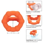 Alpha Liquid Silicone All Star Ring - Orange Enhancers CalExotics