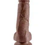 King Cock 8-Inch Cock With Balls - Brown Dildos Pipedream