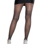 Lisette Sheer Lurex Tights O/s - Black/silver Hosiery & Garters Leg Avenue