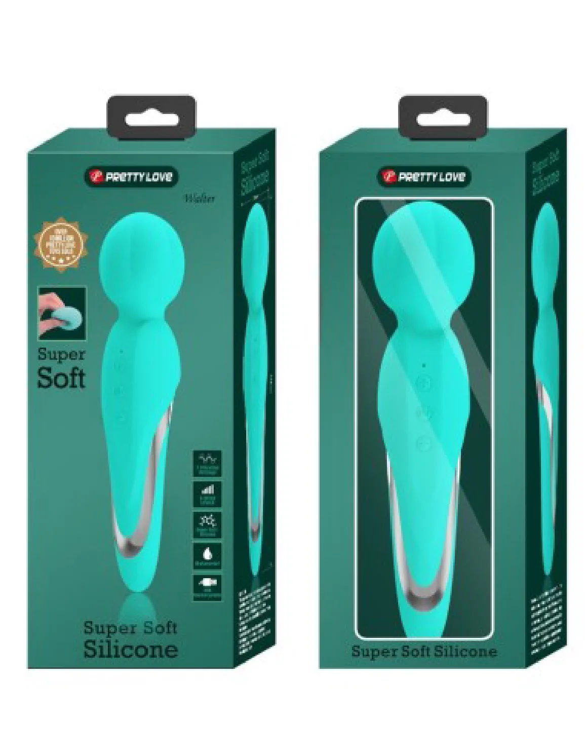 Walter Super Soft Silicone Wand - Seafoam Vibrators Pretty Love