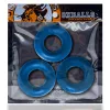 Fat Willy 3-Pack Jumbo C-Rings - Space Blue Smoking Oxballs