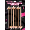 Boobie Straws 6 Pk - Flesh Color Novelty Hott Products