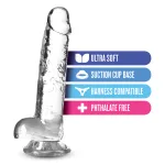Naturally Yours - 7 Inch Crystalline Dildo - Diamond Dildos Blush