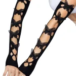 Butterfly Cut Out Arm Warmers - One Size - Black Festival & Rave Leg Avenue
