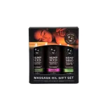 Hemp Seed Massage and Body Oil Gift Set - - 3 Pack - 2 Fl. Oz. Bottles Lubes & Essentials Earthly Body