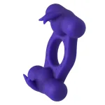 Silicone Rechargeable Triple Orgasm Enhancer - Purple Vibrators CalExotics