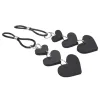 Heart Nipple Ties - Black Nipple Stimulators | Nipple Clamps Non-Vibrating Sportsheets