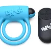 Bang - Silicone Cockring and Bullet With Remote Control - Blue Vibrators XR Brands